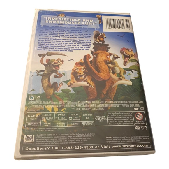 5/$25 NWT KIDS Ice Age Dawn of the Dinosaurs DVD Animation Movie Sealed - Picture 2 of 2